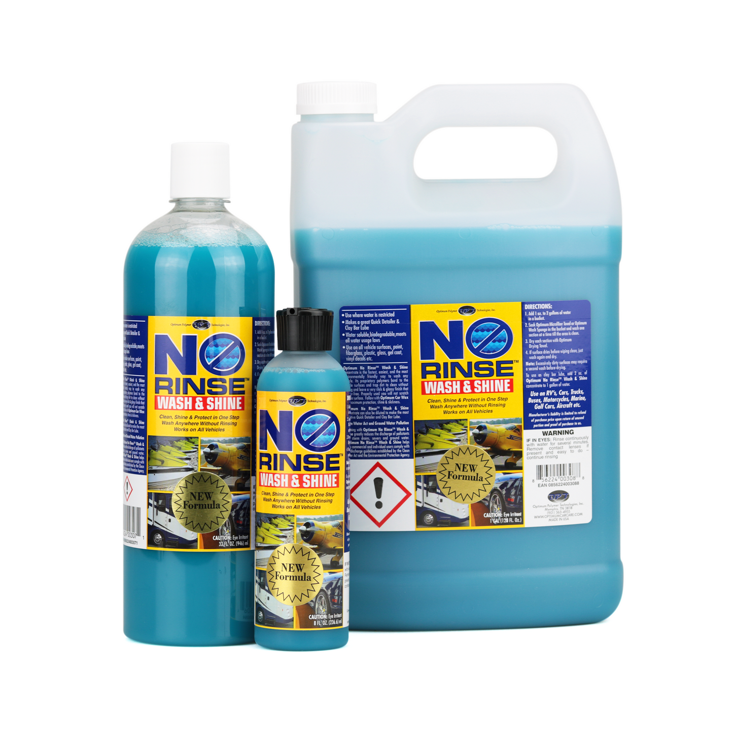 Optimum No Rinse™ Wash & Shine – Lavagem Sem Água com Brilho Intenso