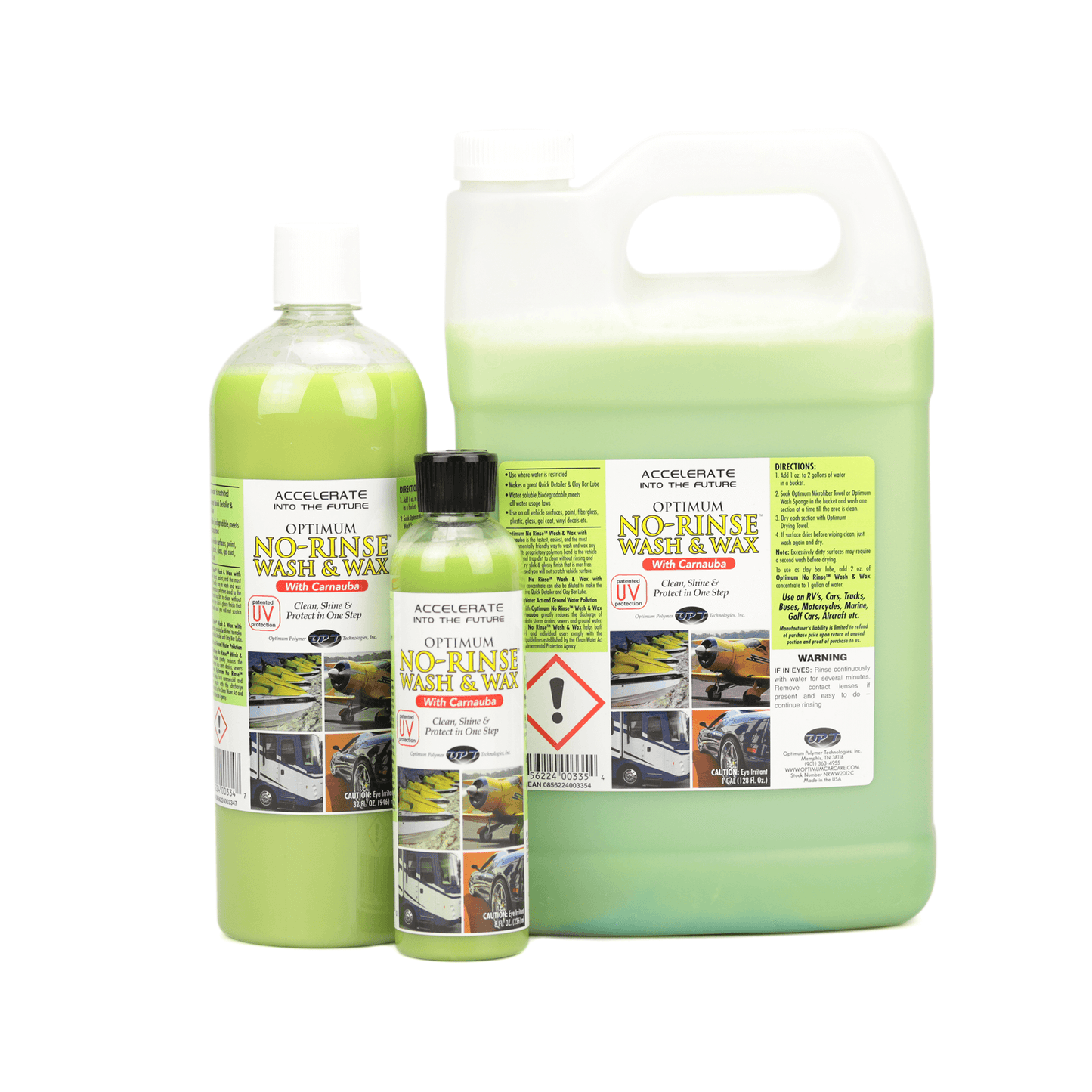 Optimum No Rinse™ Wash & Wax – Lavagem Rápida com Proteção de Cera Integrada