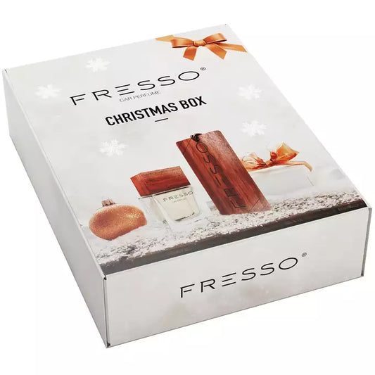 Fresso Christmas Box – Kit Presente de Natal (Perfume + Pendente Madeira)