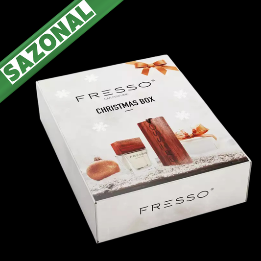 Fresso Christmas Box – Kit Presente de Natal (Perfume + Pendente Madeira)