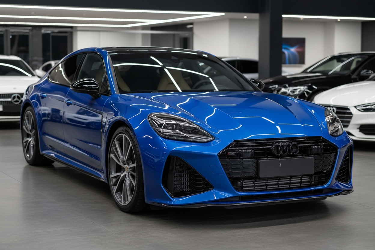 o carro tem de ser visto de frente