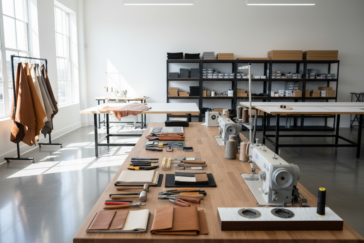 Oficina estofador auto limpa, bancada organizada, ambiente premium,sem publicidades