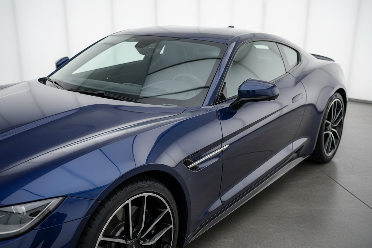 Veículo com pintura uniforme e reflexo perfeito.